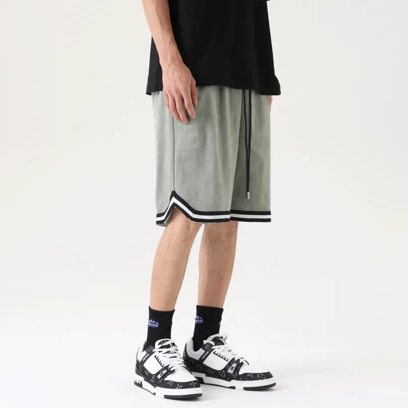 UNKNOWTAL Basketball Shorts Unisex Gray Green-5