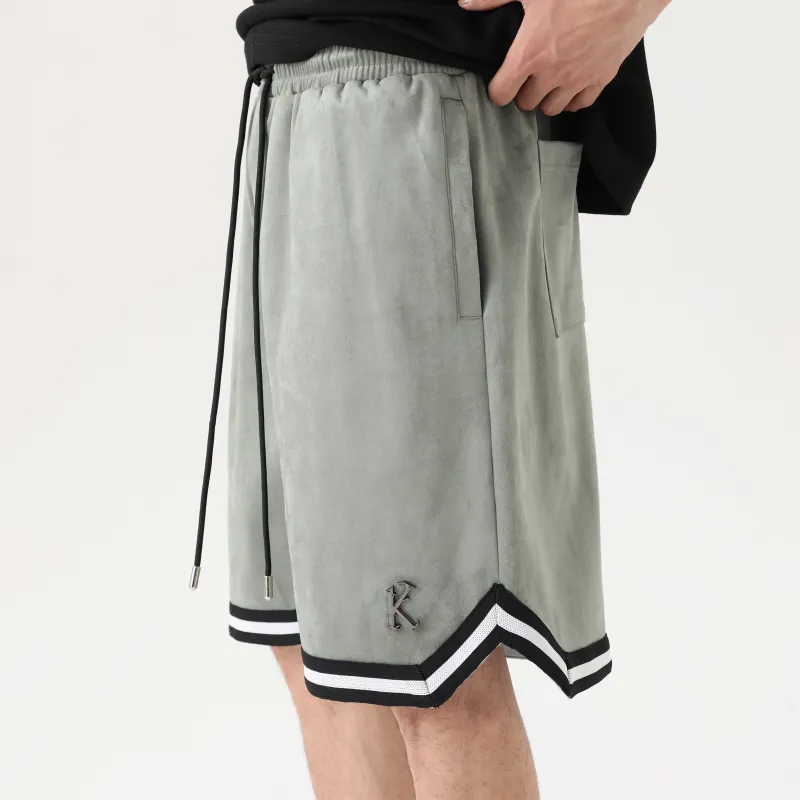 UNKNOWTAL Basketball Shorts Unisex Gray Green-10