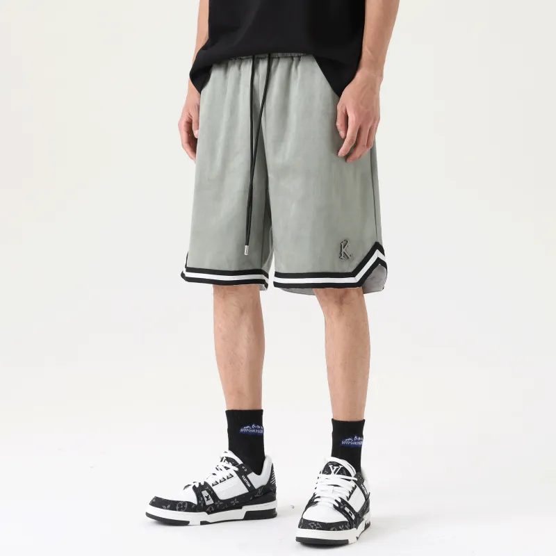 UNKNOWTAL Basketball Shorts Unisex Gray Green-7