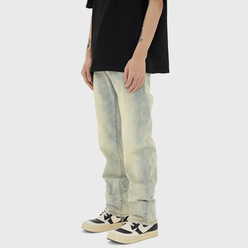 UNKNOWTAL Jeans Unisex Yellow Mud-3