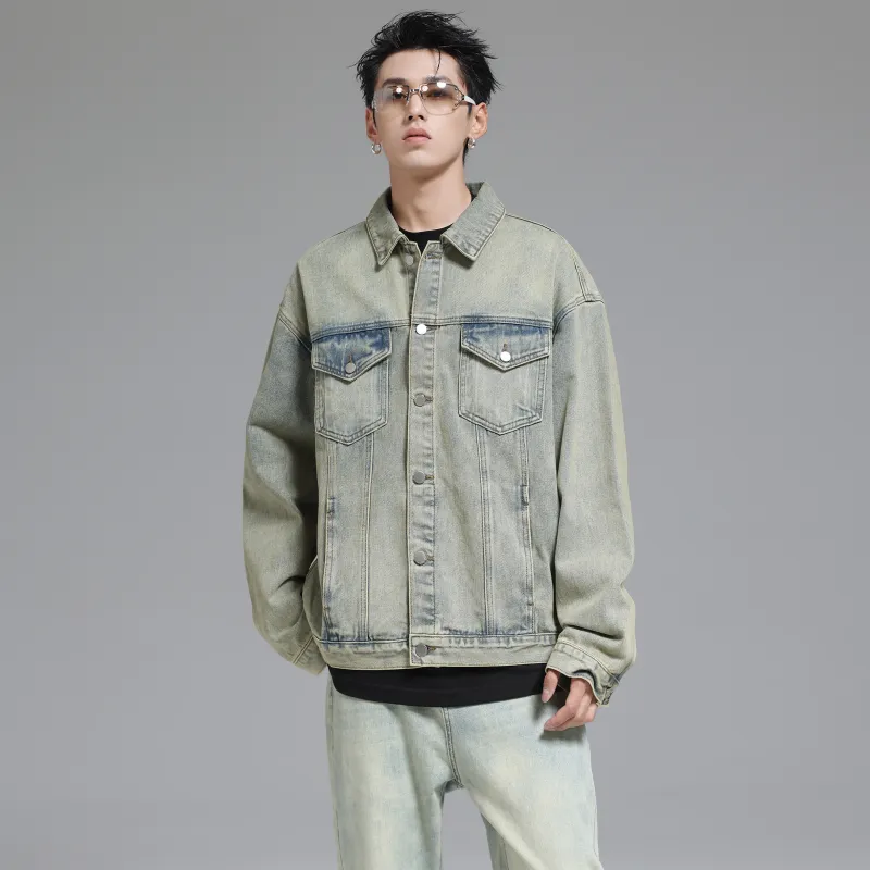 UNKNOWTAL Denim Jackets Unisex-4