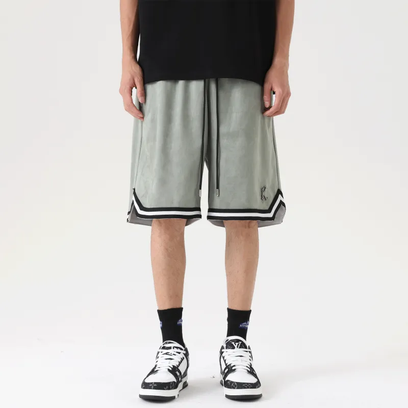 UNKNOWTAL Basketball Shorts Unisex Gray Green-2