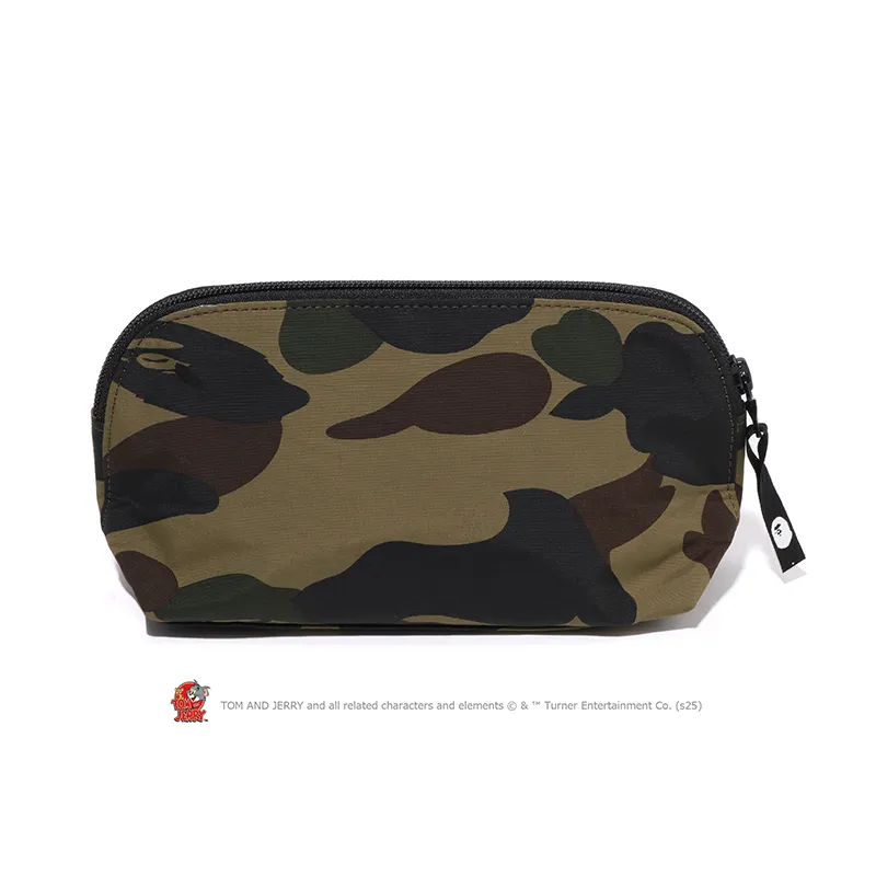 A BATHING APE Tom And Jerry Collaboration Fabric Storage Bag Yellow/Green-6
