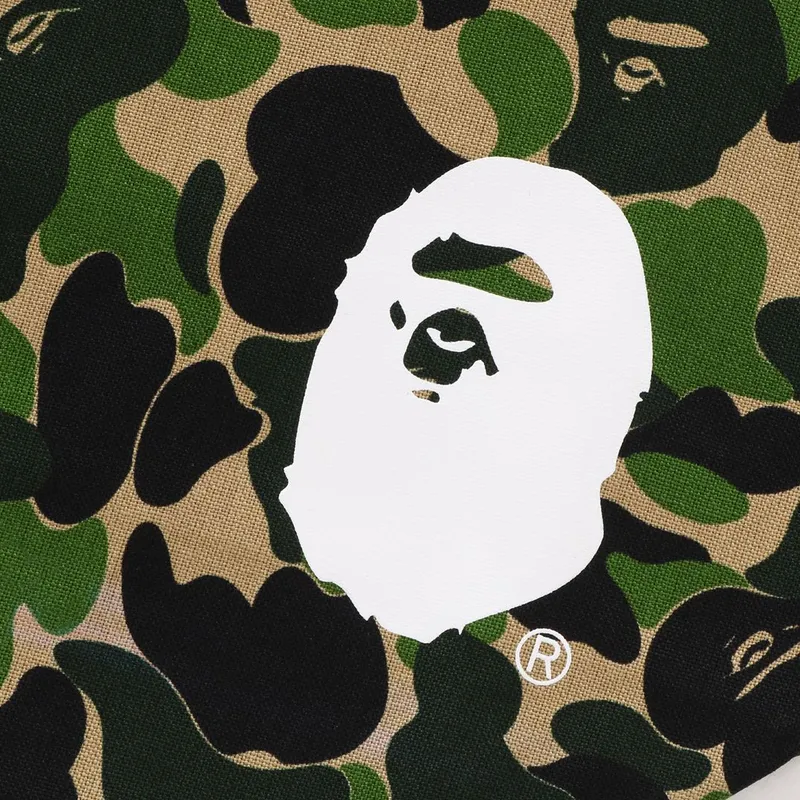 A BATHING APE Cotton Handbag Unisex Green-1