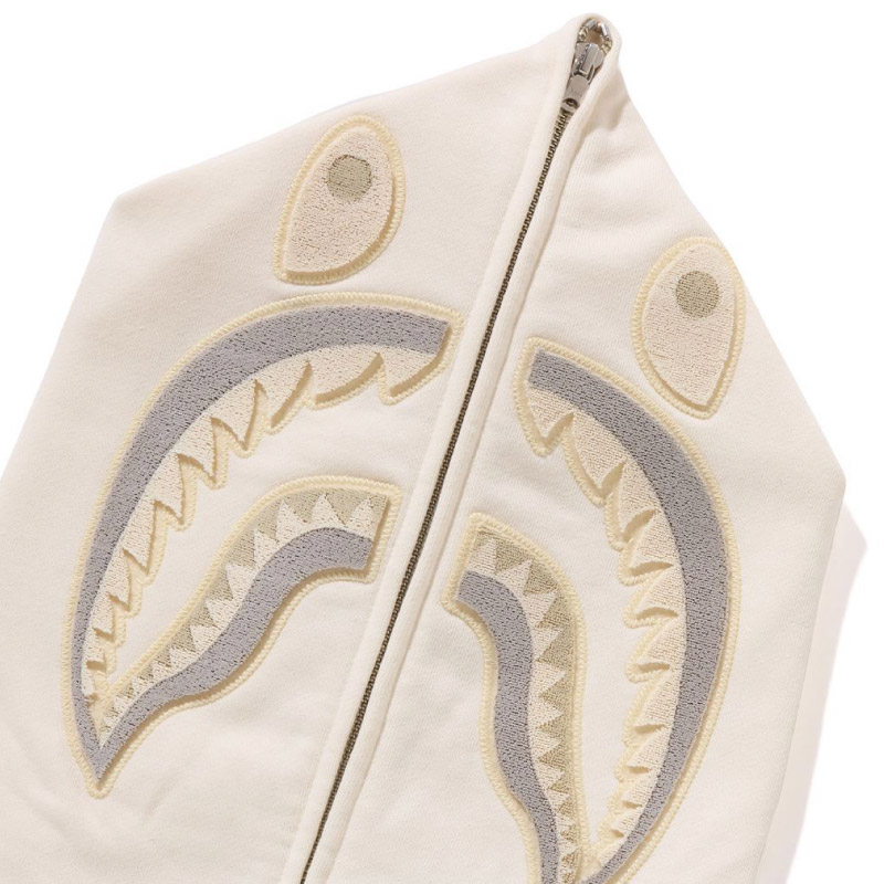 A BATHING APE Ape Head One Point Shark Zip Hoodie Pink PKX