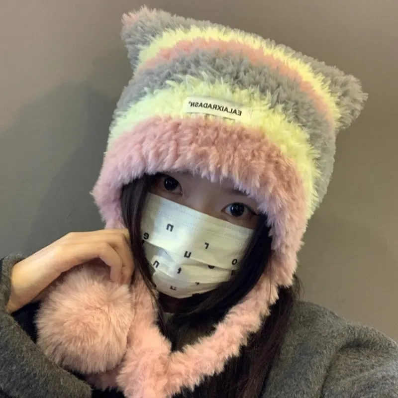 Bejirog Polyester Beanies Women's-3