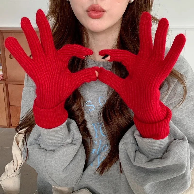 Bejirog Polyester Knit Gloves Unisex-6