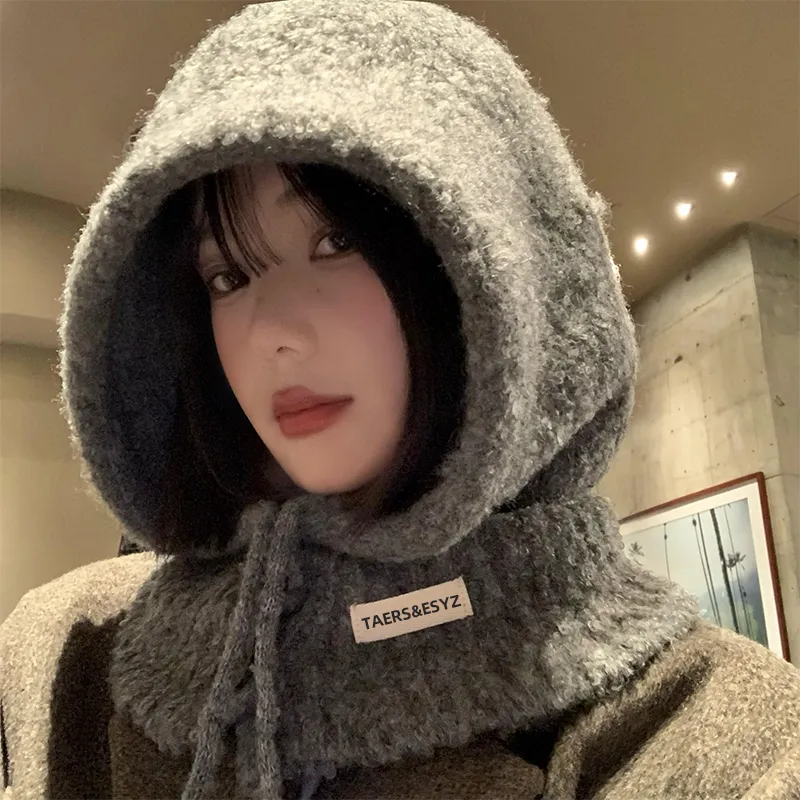 Bejirog Wool Blend Hoods & Plush Hats Women's-3