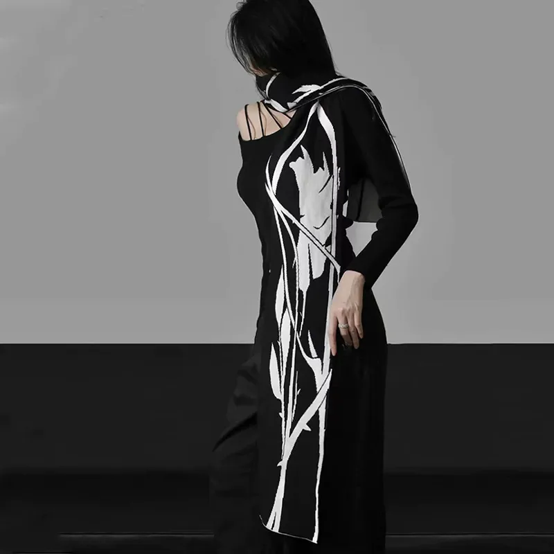 Bejirog Knit Scarves Unisex-2