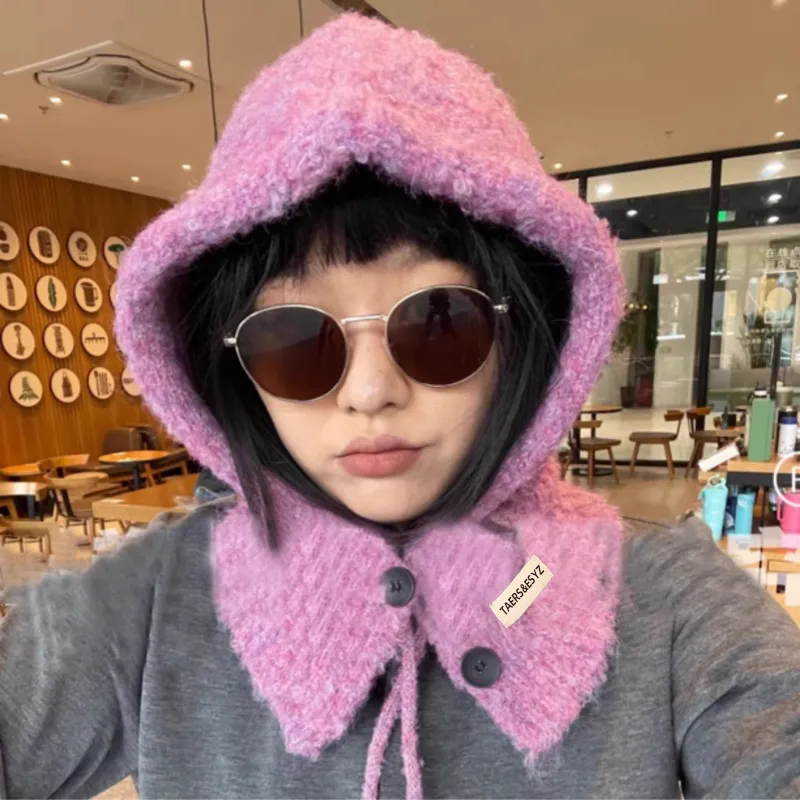 Bejirog Wool Blend Hoods & Plush Hats Women's-7
