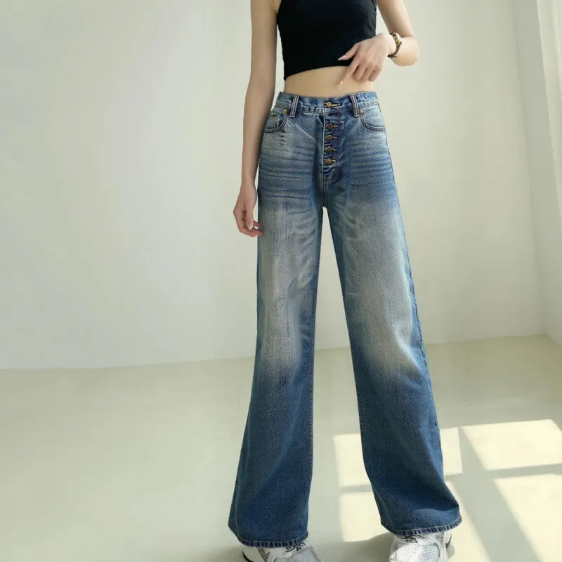 YUZHAOLIN Jeans Unisex Blue-3
