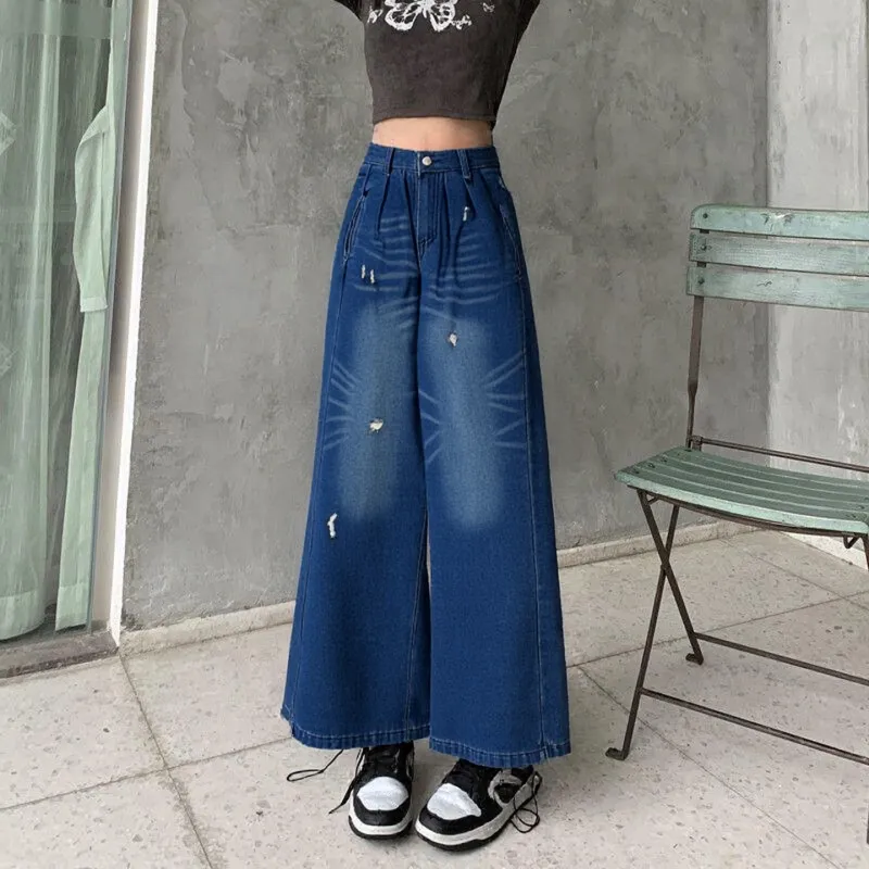 YUZHAOLIN Jeans Unisex Blue-2