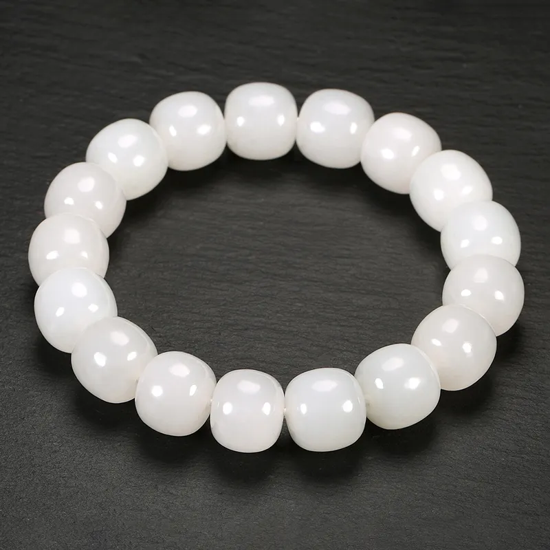 Enjoy Bracelets White Jade Unisex-3
