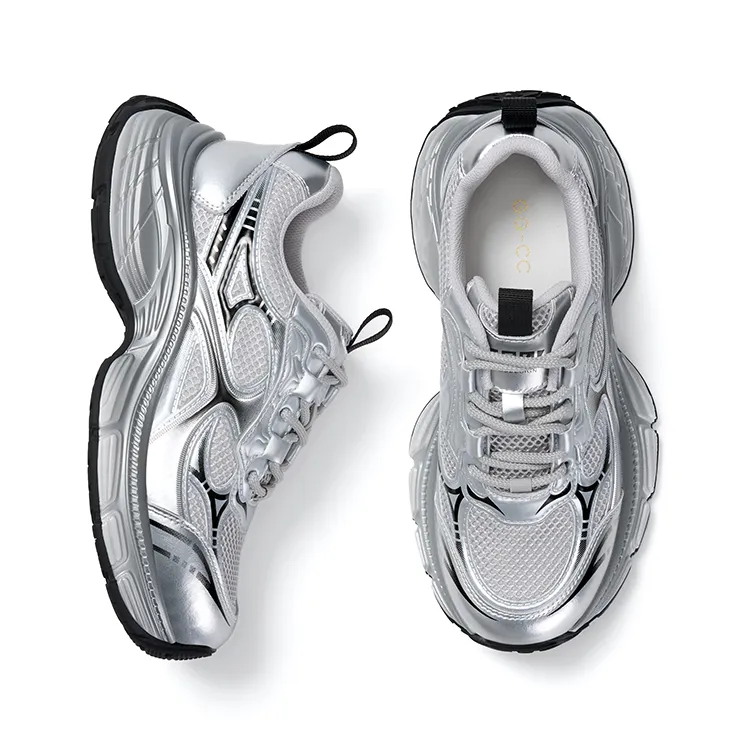 GG-CC Height Increasing Casual Shoes Cushioned Wear-Resistant Slip-Resistant Low-Top Vintage Chunky Sneakers Women's-1
