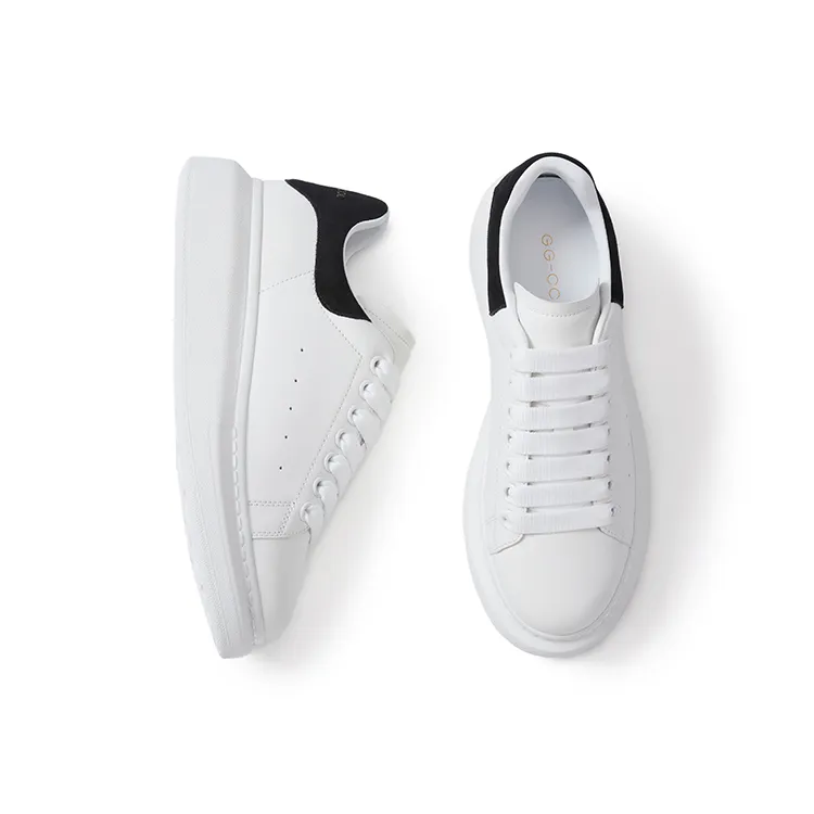 GG CC Skateboard Shoes Women's Low Top White-1