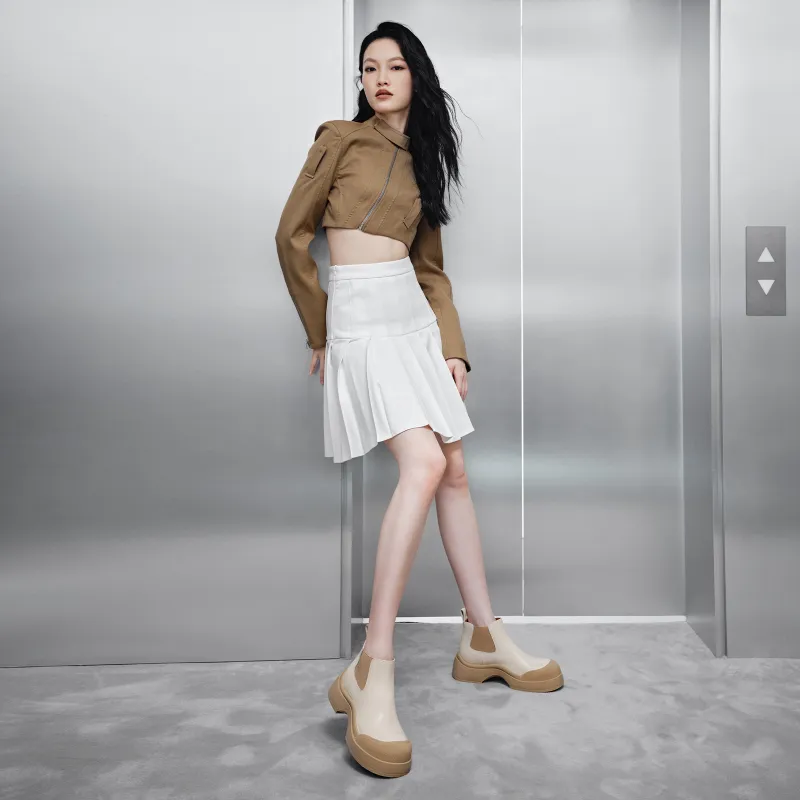 GG-CC Cigarette-Box Boots 7.5cm Platform Chelsea Boots Women's-5