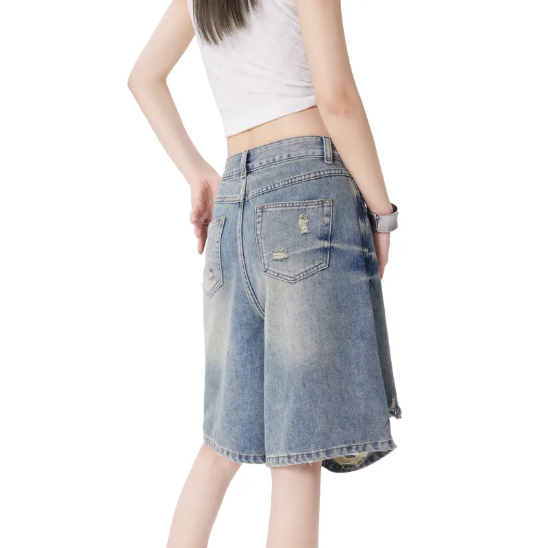 HEYMARKET Denim Shorts Women's Nostalgic Blue-1
