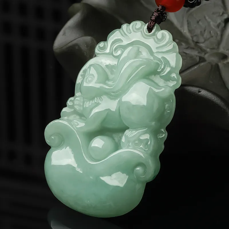 Oriental Jade Glutinous Jade Jadeite Necklaces Unisex-18