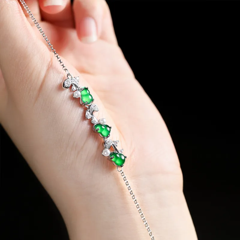 Oriental Jade Ice Glutinous Bracelets Women's-6