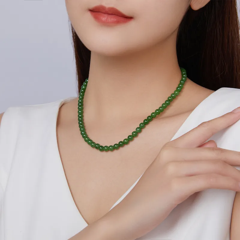 Oriental Jade Hetian Jade Necklaces Jasper Women's-1