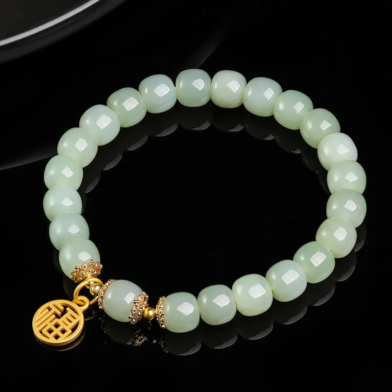 Oriental Jade Bracelets Pale Greenish White Jade Women's-4