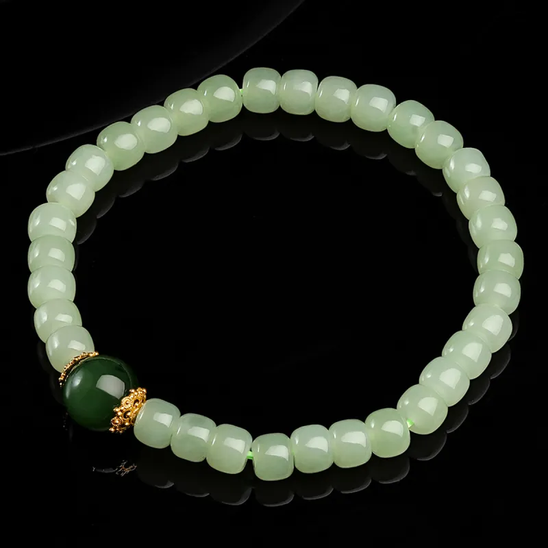 Oriental Jade Bracelets Pale Greenish White Jade Women's-5
