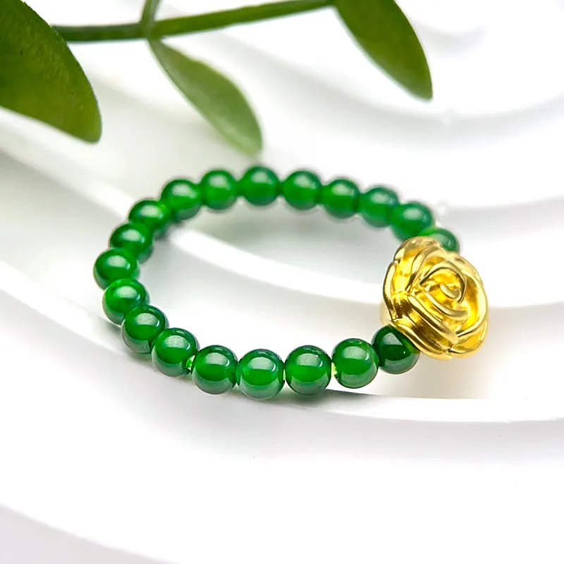 Oriental Jade Ice Type Rings Women's-3