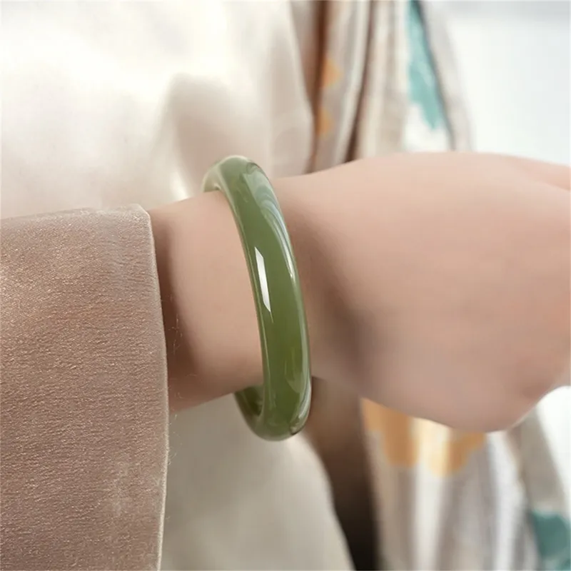 Oriental Jade Bangles Green Jade Women's-1