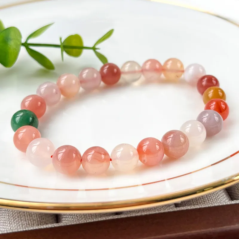 Oriental Jade Agate Bracelets Women's-5