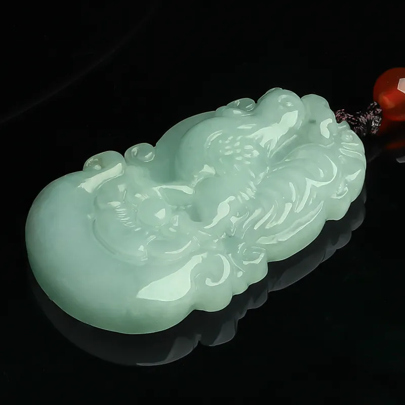 Oriental Jade Glutinous Jade Jadeite Necklaces Unisex-48