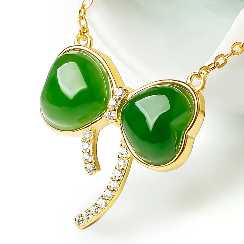 Oriental Jade Hetian Jade Necklaces Jasper Women's-6