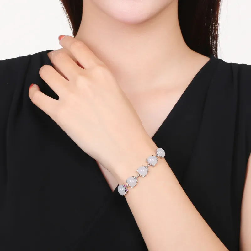 Oriental Jade Bracelets White Jade Women's-1