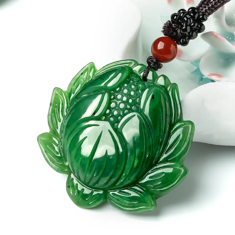 Oriental Jade Necklaces Jasper Women's-5