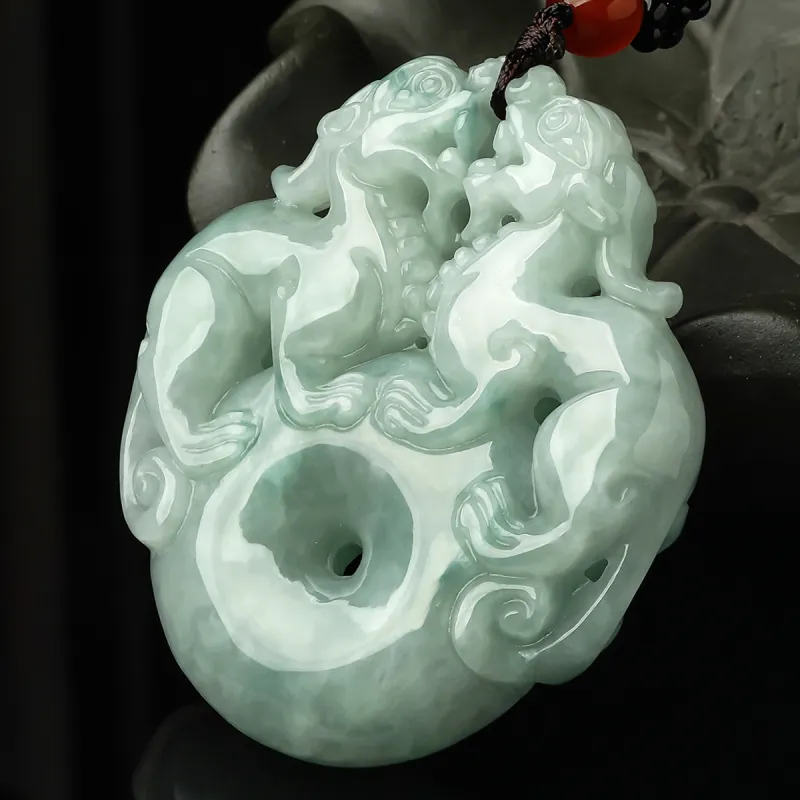 Oriental Jade Glutinous Jade Necklaces Unisex-1