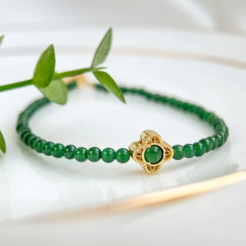 Oriental Jade Ice Type Jadeite Bracelets Women's-5