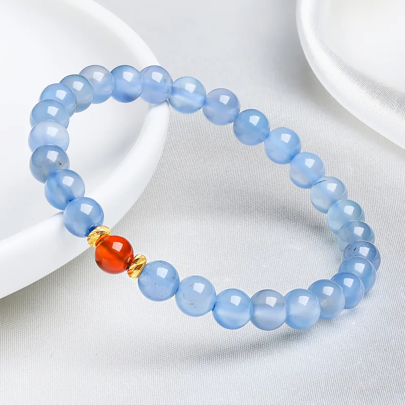 Oriental Jade Chalcedony Bracelets Women's-5