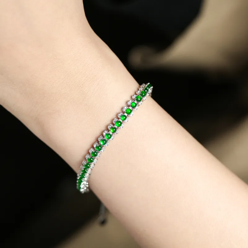 Oriental Jade Ice Type Bracelets Women's-1