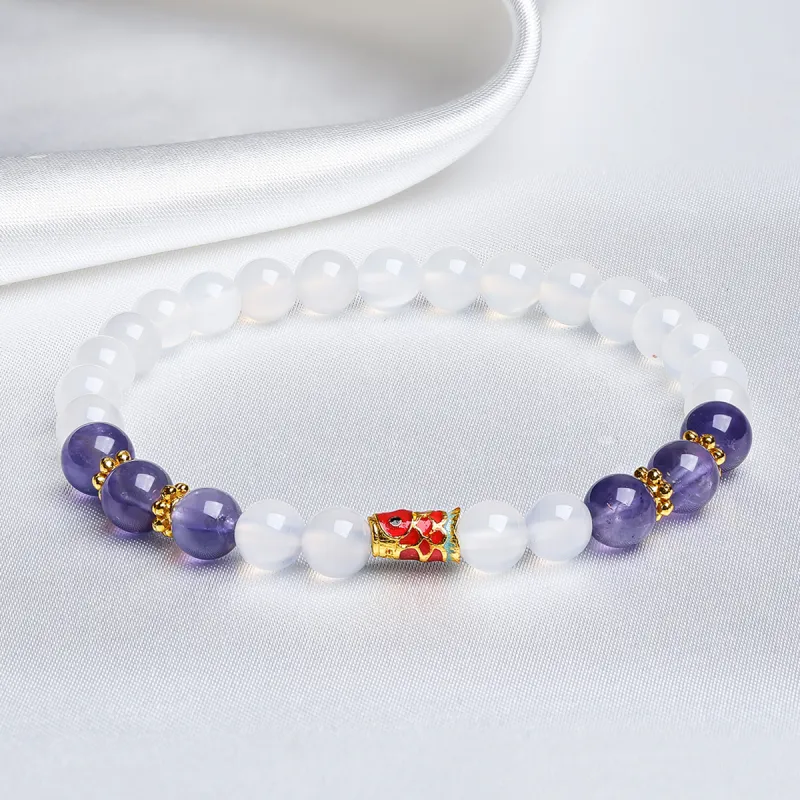 Oriental Jade Chalcedony Jade Bracelets Women's-4