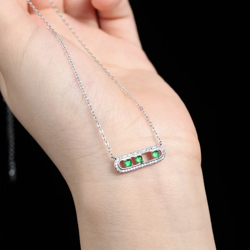 Oriental Jade Ice Glutinous Jadeite Necklaces Women's-5