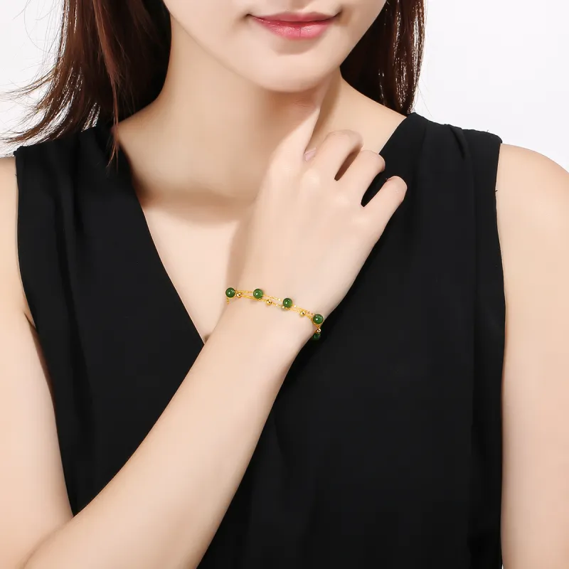 Oriental Jade Hetian Jade Bracelets Jasper Women's-1
