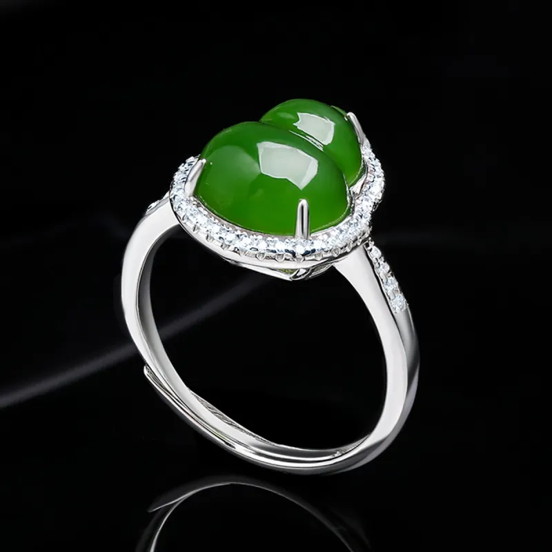 Oriental Jade Hetian Jade Rings Jasper Women's-6