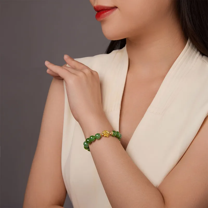 Oriental Jade Hetian Jade Bracelets Jasper Women's-2