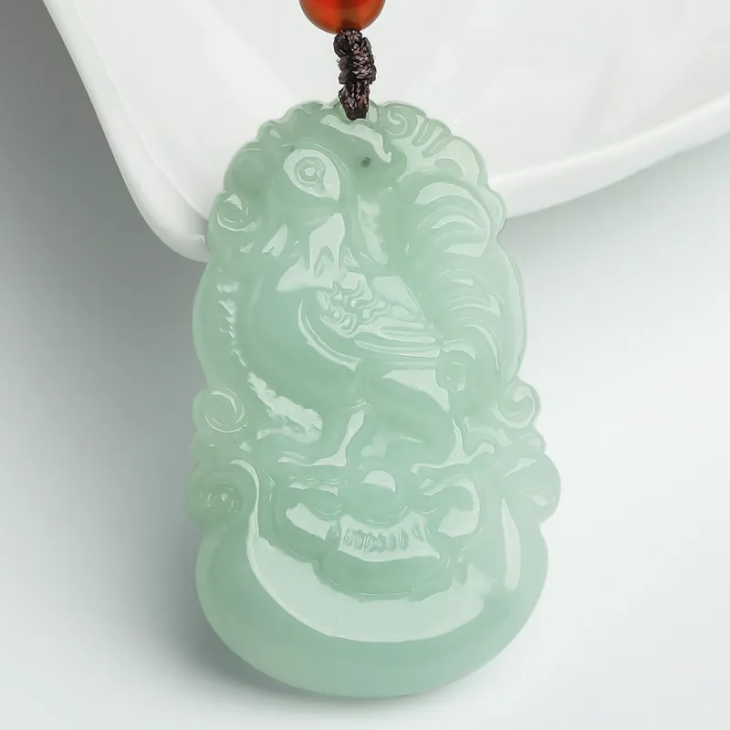 Oriental Jade Glutinous Jade Jadeite Necklaces Unisex-49