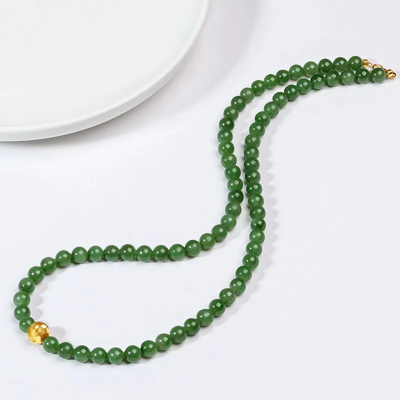Oriental Jade Necklaces Jasper Women's-5