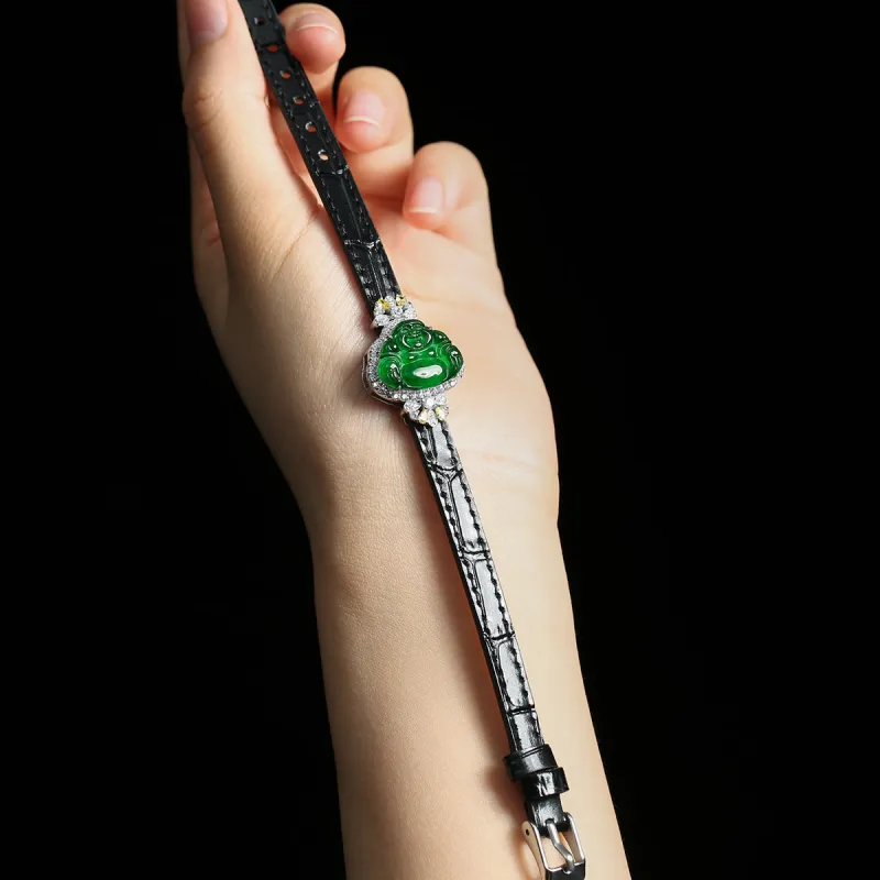 Oriental Jade Ice Glutinous Jadeite Bracelets Unisex-4