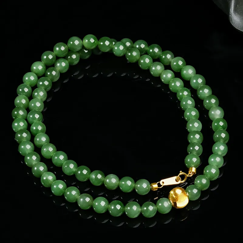 Oriental Jade Necklaces Jasper Women's-3