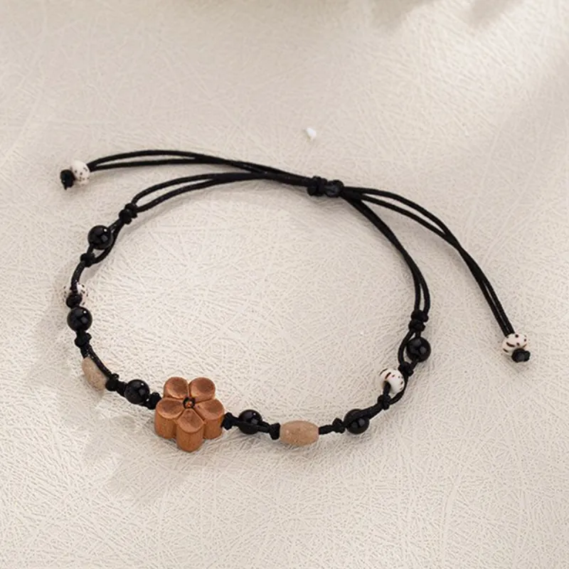 Oriental Jade Peachwood Bracelets Unisex-4
