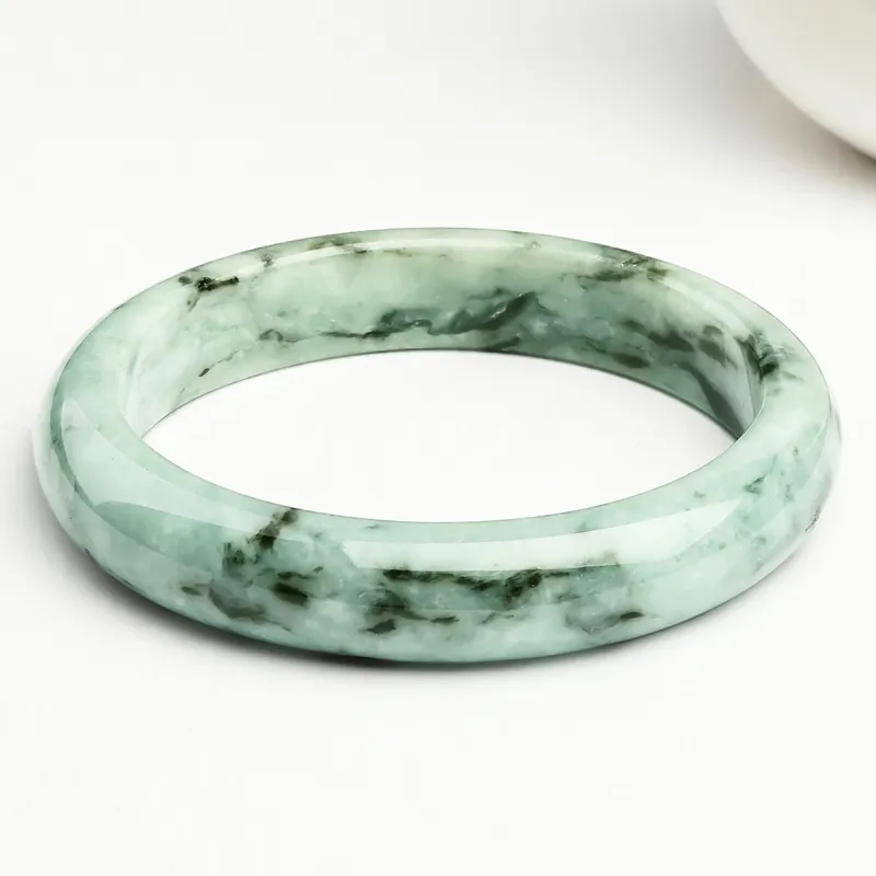Oriental Jade Glutinous Jade Bangles Women's-4