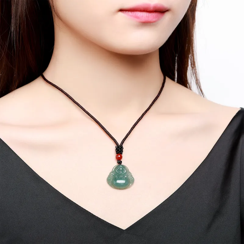 Oriental Jade Ice Glutinous Jadeite Necklaces Unisex-1