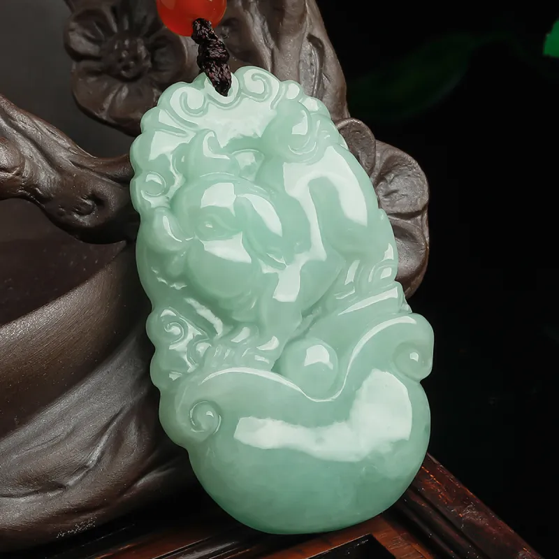 Oriental Jade Glutinous Jade Jadeite Necklaces Unisex-56